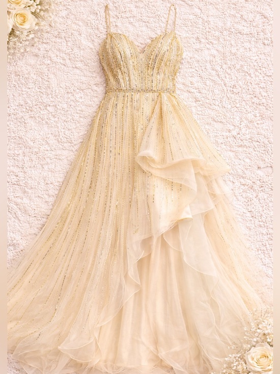 Mac Duggal Dresses & Skirts - Mac Duggal Size 4 Gown Beaded Formal Slit Dress NWT